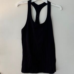 Lululemon Black Long length tank top, size 12